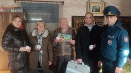 Акцию по пожарной безопасности провели объединенная профорганизация и спасатели Пинщины
